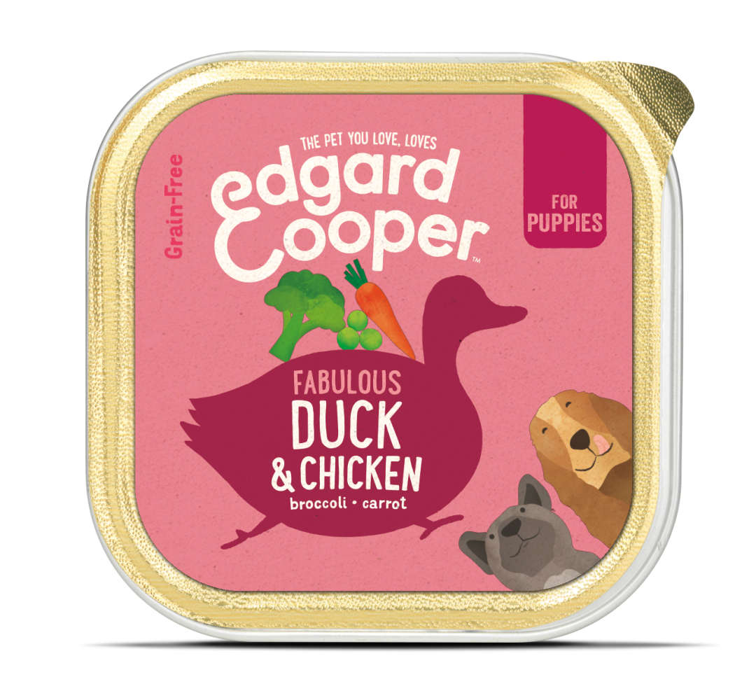 Edgard & Cooper hondenvoer Puppy eend en kip 150 gr